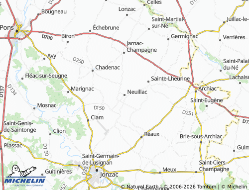 Mapa MICHELIN Neuillac - ViaMichelin