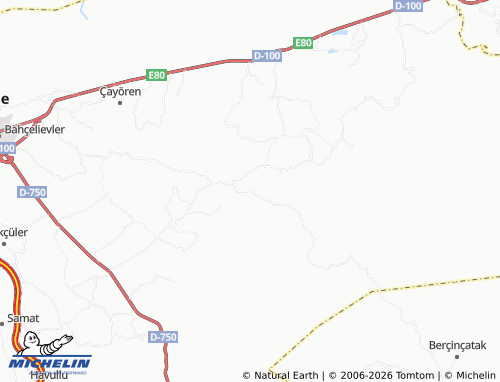 Mapa MICHELIN Kösreli - ViaMichelin