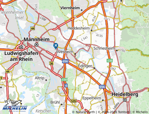 Mapa MICHELIN Seckenheim - ViaMichelin