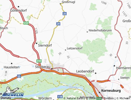 MICHELIN Leitzersdorf map - ViaMichelin