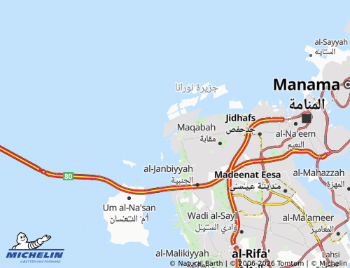 MICHELIN Budaiya map - ViaMichelin
