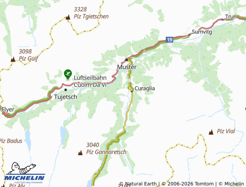 Carte MICHELIN Mutschnengia - ViaMichelin
