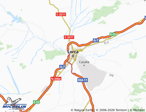 Mapa MICHELIN Lorca - ViaMichelin