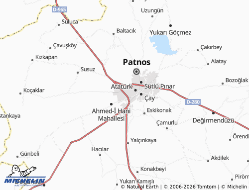 MICHELIN 14 Nisan map - ViaMichelin