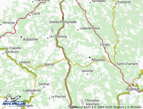 MICHELIN-Landkarte Aubiat - ViaMichelin