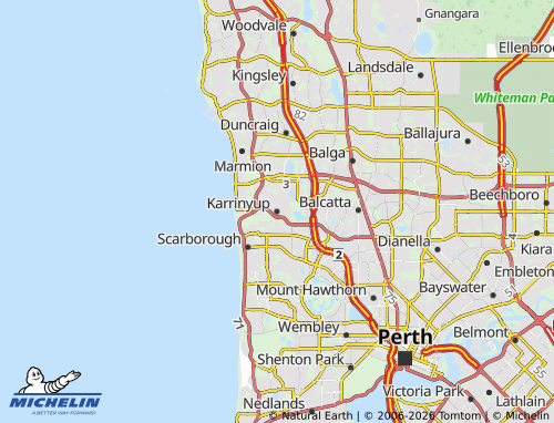 Kaart MICHELIN Karrinyup - ViaMichelin