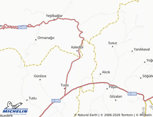 MICHELIN Tekeli map - ViaMichelin