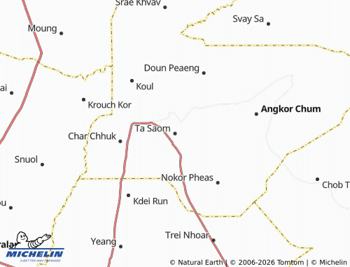 Mapa MICHELIN Ta Saom - ViaMichelin