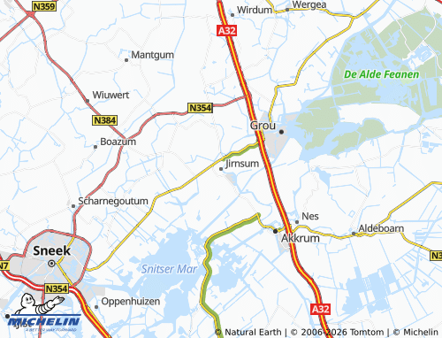MICHELIN Jirnsum map - ViaMichelin