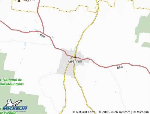 Mapa MICHELIN Grenfell - ViaMichelin