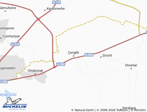 MICHELIN Çengilti map - ViaMichelin