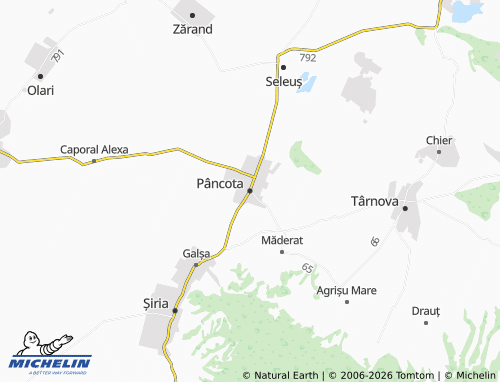 Mapa MICHELIN Pâncota - ViaMichelin
