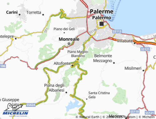 MICHELIN-Landkarte Piano Maglio-Blandino - ViaMichelin