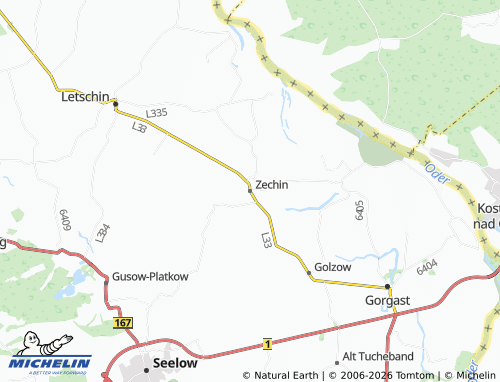 MICHELIN-Landkarte Zechin - ViaMichelin
