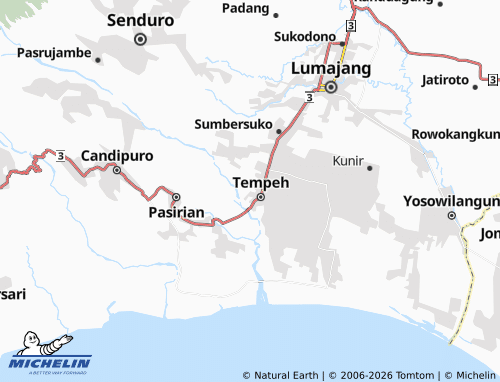 MICHELIN Tempeh Tengah map - ViaMichelin