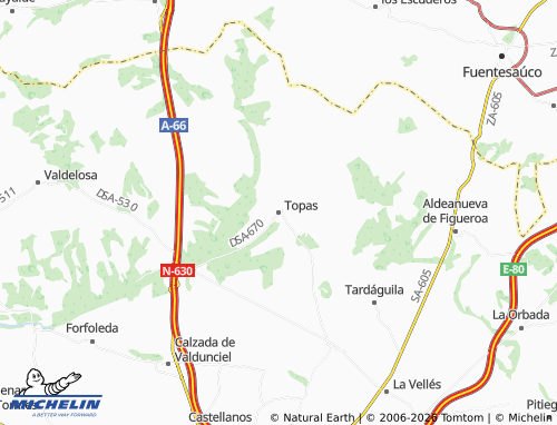 MICHELIN Topas map - ViaMichelin