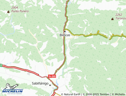 MICHELIN Escuer map - ViaMichelin