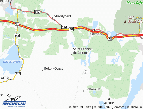 MICHELIN Saint-Étienne-de-Bolton map - ViaMichelin