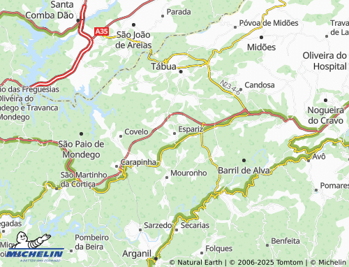 MICHELIN Espariz map - ViaMichelin