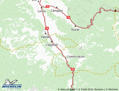 MICHELIN-Landkarte Leheceni - ViaMichelin