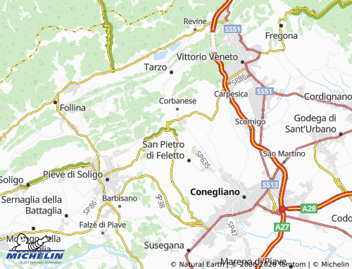 MICHELIN San Pietro map - ViaMichelin
