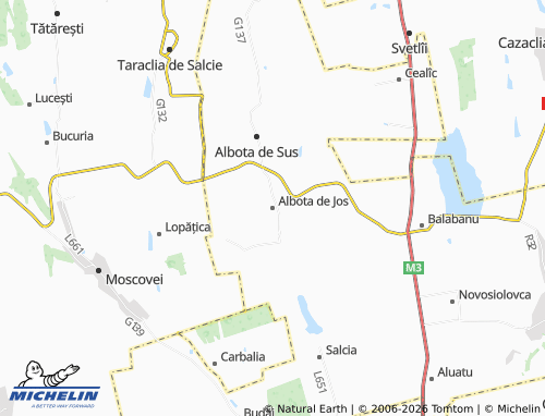 Mappa MICHELIN Albota de Jos - ViaMichelin