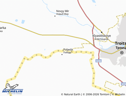 MICHELIN-Landkarte Plodovyy - ViaMichelin