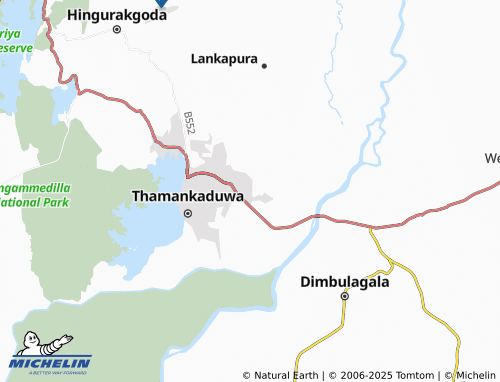 MICHELIN Kaduruwela South map - ViaMichelin
