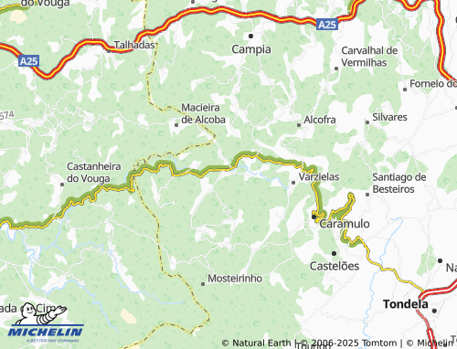 MICHELIN São João do Monte map - ViaMichelin