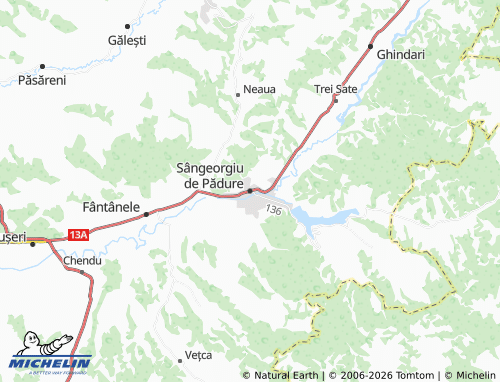 Carte MICHELIN Sângeorgiu de Pădure - ViaMichelin