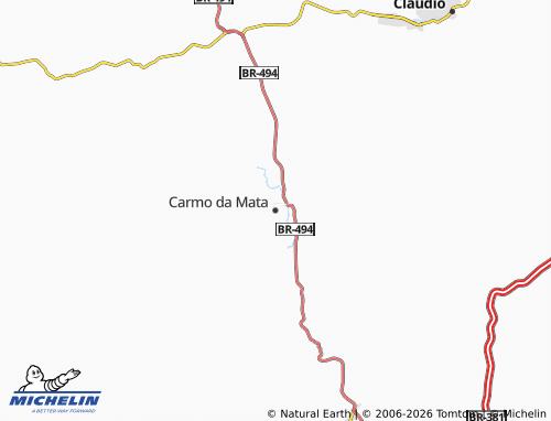 MICHELIN Carmo da Mata map - ViaMichelin