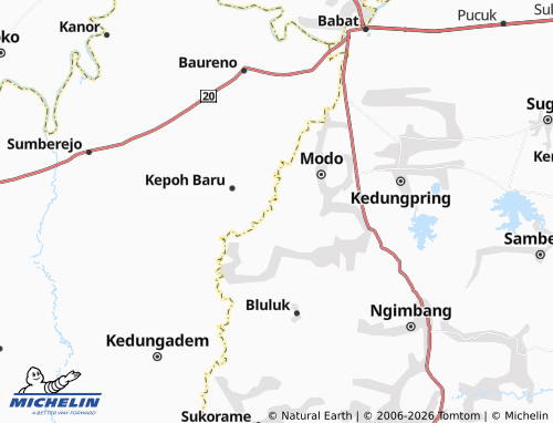 MICHELIN Kedungpengaron map - ViaMichelin