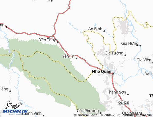 Mapa MICHELIN Yên Trị - ViaMichelin
