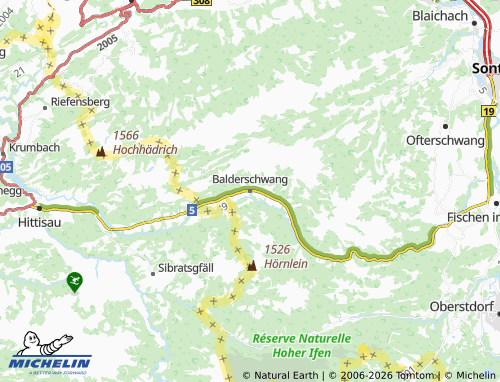 Mappa MICHELIN Balderschwang - ViaMichelin