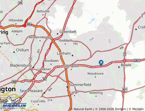 Mapa MICHELIN Lanham - ViaMichelin
