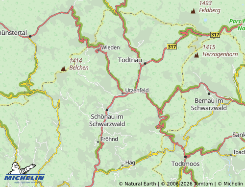 Mapa MICHELIN Utzenfeld - ViaMichelin