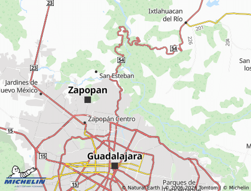Mapa MICHELIN Mirador Escondido - ViaMichelin