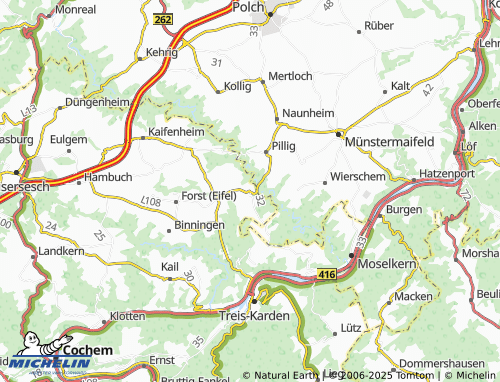 Mapa MICHELIN Möntenich - ViaMichelin