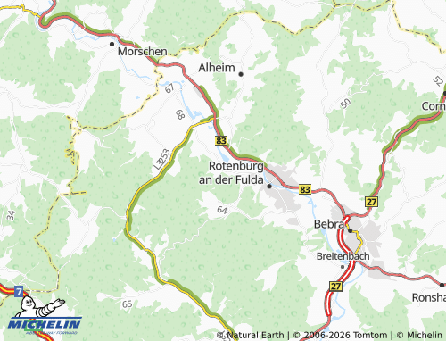 MICHELIN Braach map - ViaMichelin