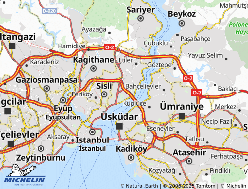 MICHELIN Mecidiye map - ViaMichelin
