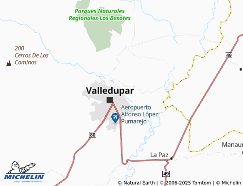 MICHELIN La Esperanza Oriente map - ViaMichelin
