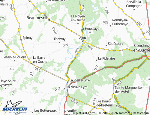 Carte MICHELIN Champignolles - ViaMichelin