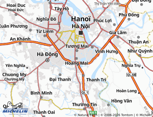 MICHELIN Hoàng Mai map - ViaMichelin