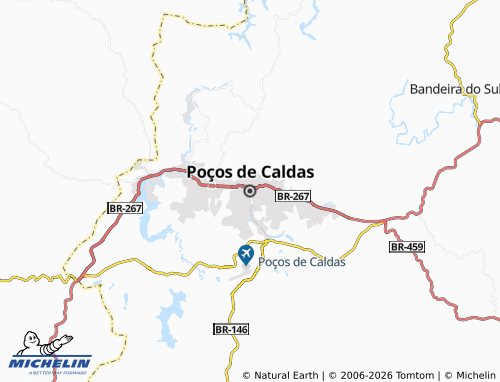 Mapa MICHELIN Poços de Caldas - ViaMichelin