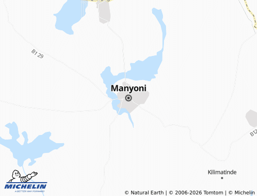 MICHELIN Manyoni map - ViaMichelin