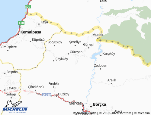 Mappa MICHELIN Güzelyurt - ViaMichelin