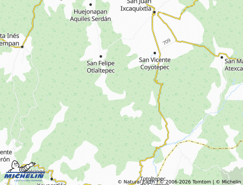 Mapa MICHELIN San Pablo Ameyaltepec - ViaMichelin