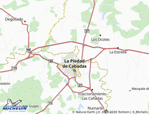 Mappa MICHELIN La Piedad de Cavadas - ViaMichelin