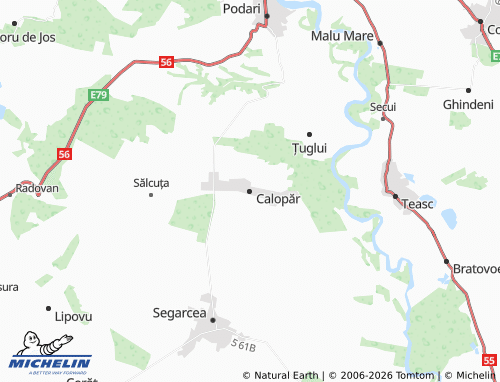 Carte MICHELIN Calopăr - ViaMichelin