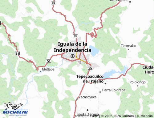 Mapa MICHELIN Valle de Iguala - ViaMichelin
